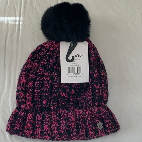 Spyder GIRLS FIRECRACKER Hat - Blk/Ras - Picture 5 of 12